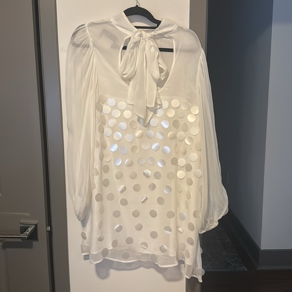 BHLDN High-Neck Sequin Paillette Mini Dress - Picture 4 of 4